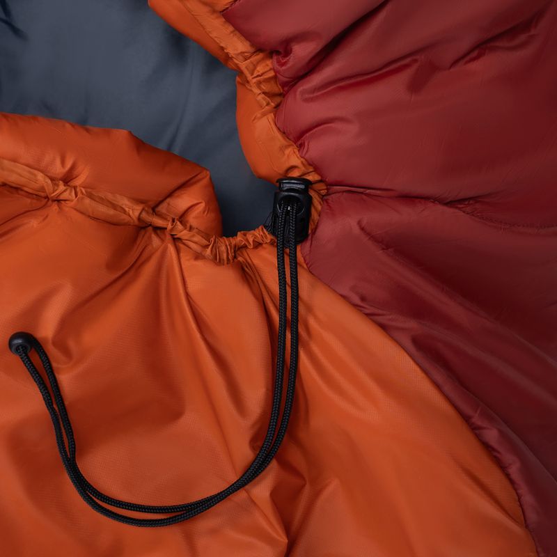 Sacco a pelo Alpinus Primalight 1200 arancione sinistro 3