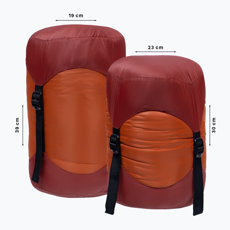 Sacco a pelo Alpinus Primalight 1200 arancione sinistro 8