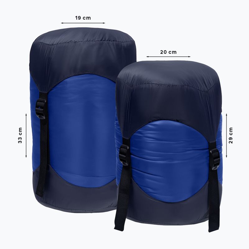Sacco a pelo Alpinus Primalight 1000 blu destro 9