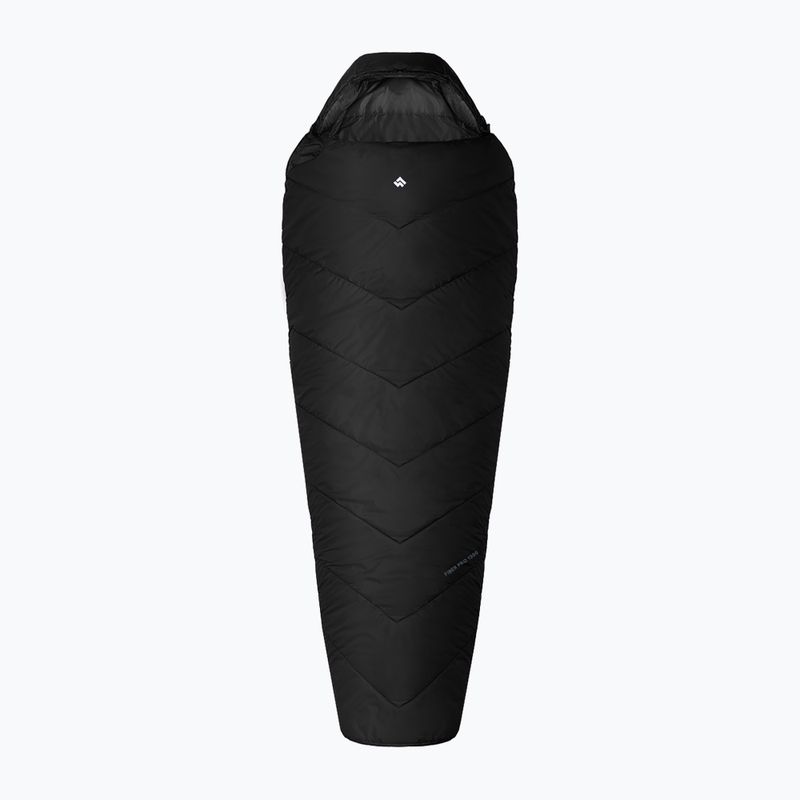 Sacco a pelo Alpinus Fiber Pro 1300 antracite destro
