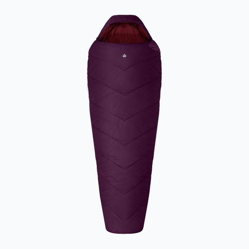 Sacco a pelo Alpinus Fiber Pro 1100 sinistro bordeaux