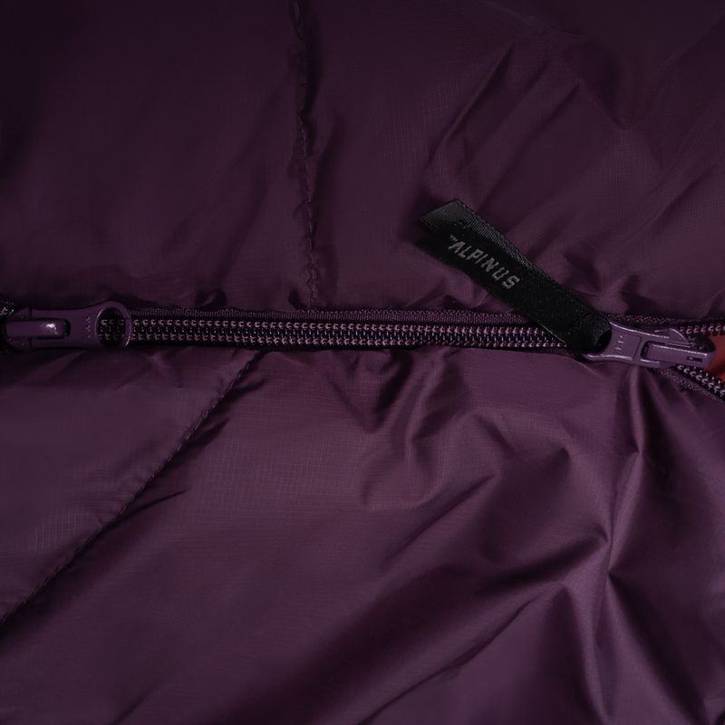 Sacco a pelo Alpinus Fiber Pro 1100 bordeaux destro 5