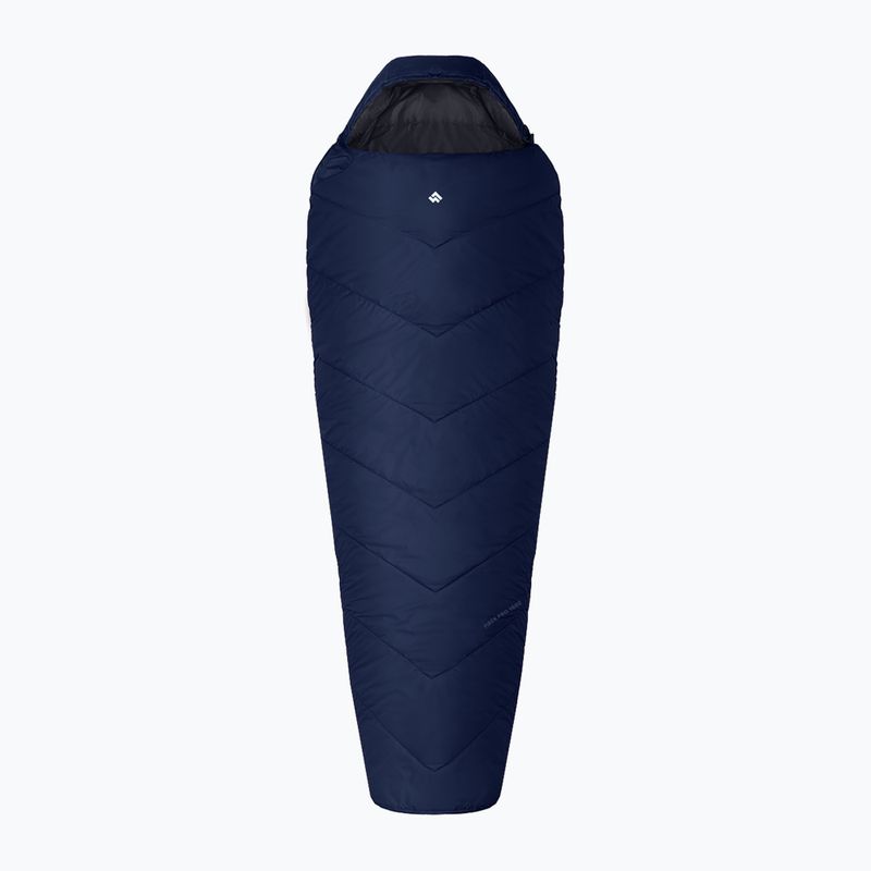 Sacco a pelo Alpinus Fiber Pro 1500 blu navy destro