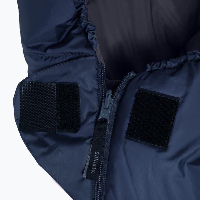 Sacco a pelo Alpinus Fiber Pro 1500 blu navy destro 3