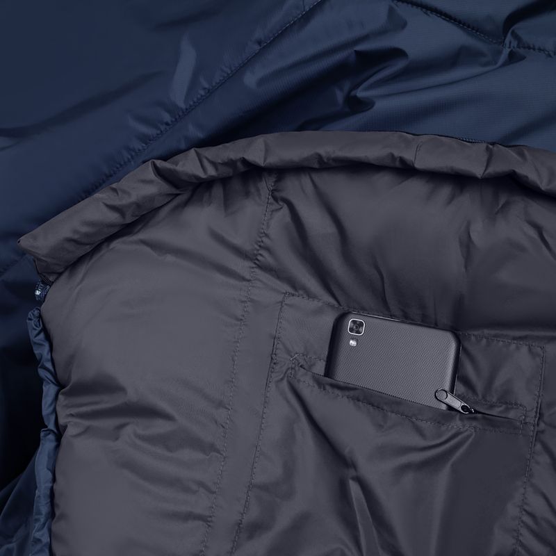 Sacco a pelo Alpinus Fiber Pro 1500 blu navy destro 5