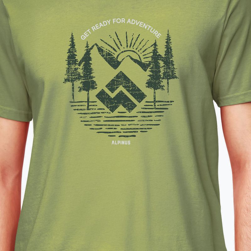 T-shirt Alpinus Kitreli verde uomo 3