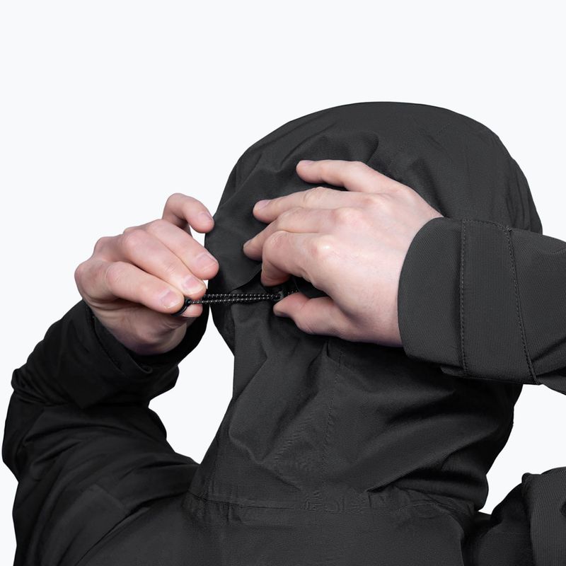 Giacca da pioggia Alpinus da uomo Arys nero 4