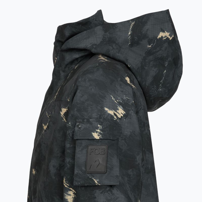 Giacca da snowboard da uomo 4F M509 multicolore allover 3