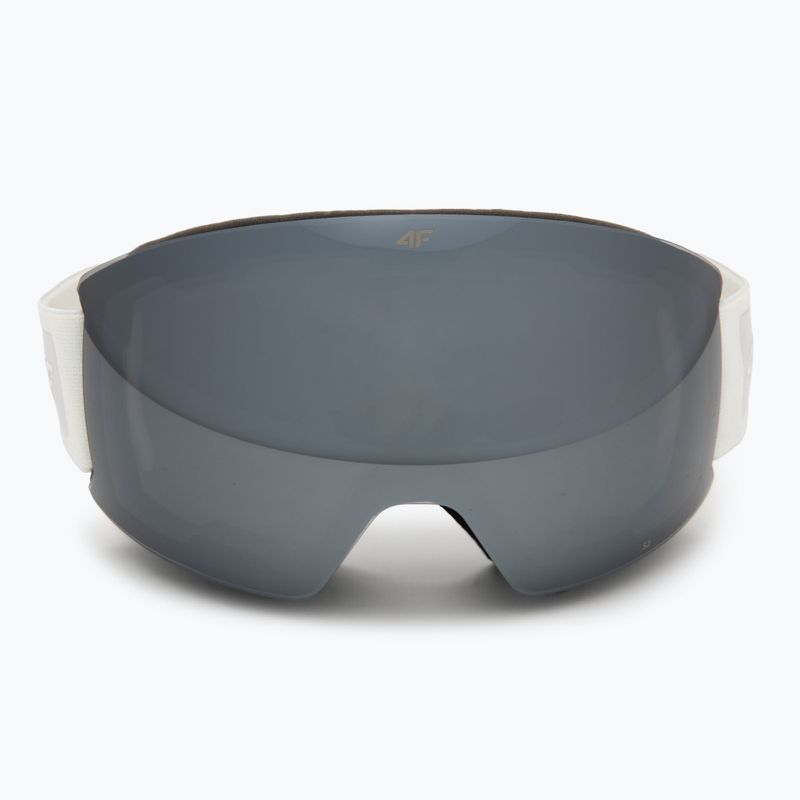 Maschera da sci 4F U043 white 2