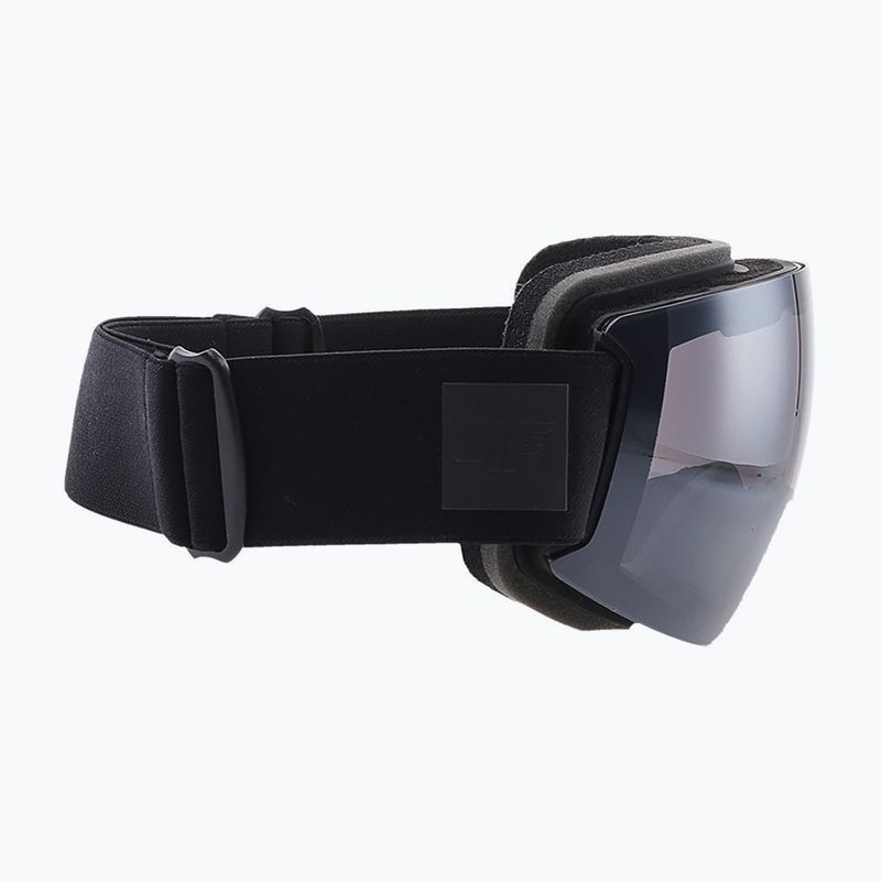 Occhiali da sci 4F U043 nero profondo/argento fumo a specchio 6