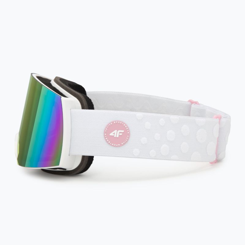 Maschera da sci per bambini 4F F040 white/multicolor 4