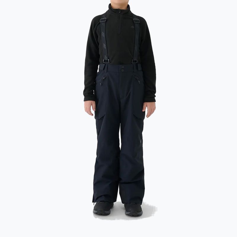 Pantaloni da sci per bambini 4F Fnk M0953 deep black