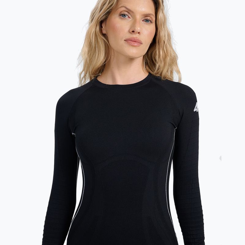 Maglia termica a manica lunga da donna 4F F203 deep black 5