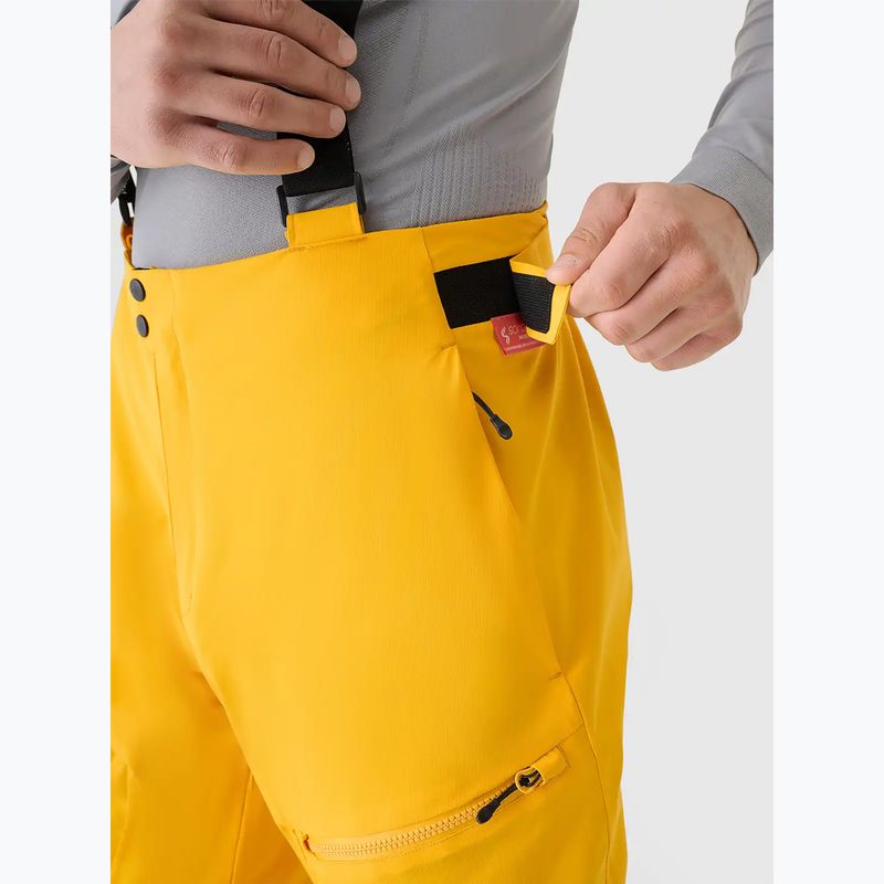 Pantaloni da sci uomo 4F Fnk M1086 yellow 3
