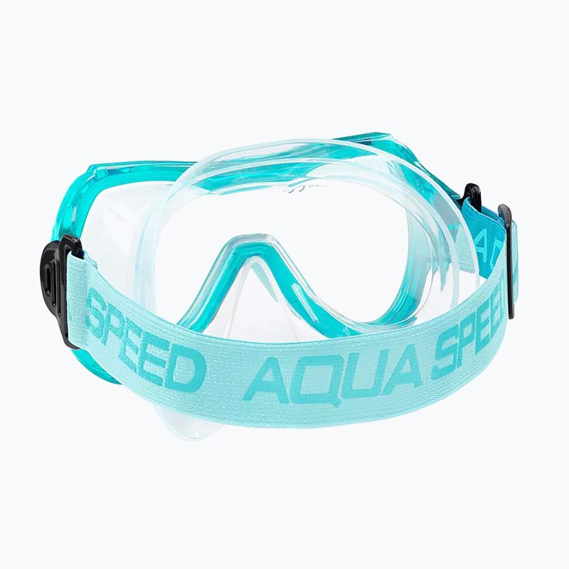 AQUA-SPEED set da immersione per bambini Alize FS + Samos + Mesh turchese 5