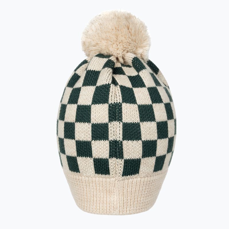 KID STORY berretto invernale per bambini Merino verde scacchiera 2