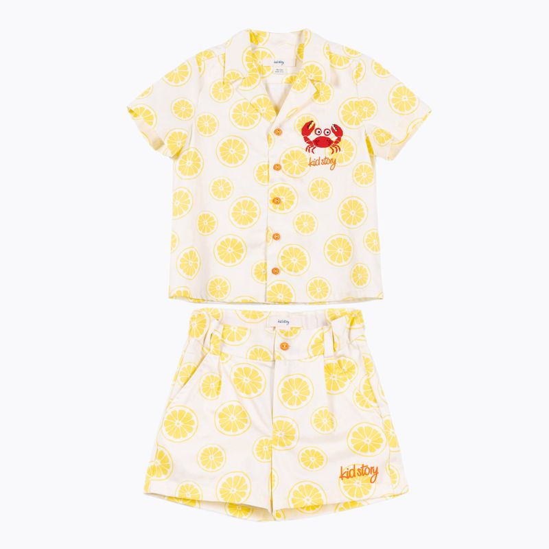 Set KID STORY per bambini Camicia e pantaloncini lime paradise 4