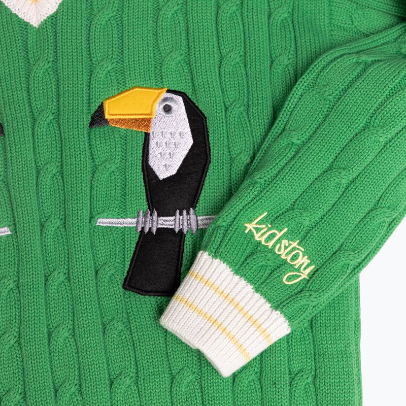 KID STORY maglione per bambini Cotone organico pellicano verde 4