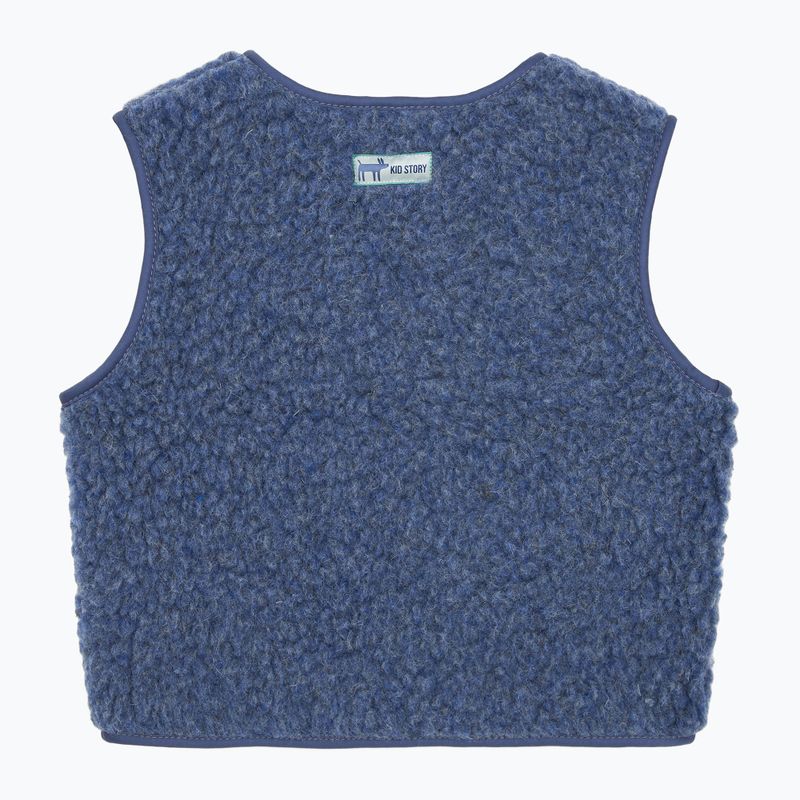 Gilet bambino KID STORY Merino denim 2