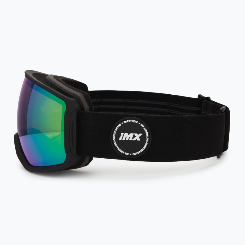 Maschera da sci IMX Peak black matt/black/green irridium/brown 4