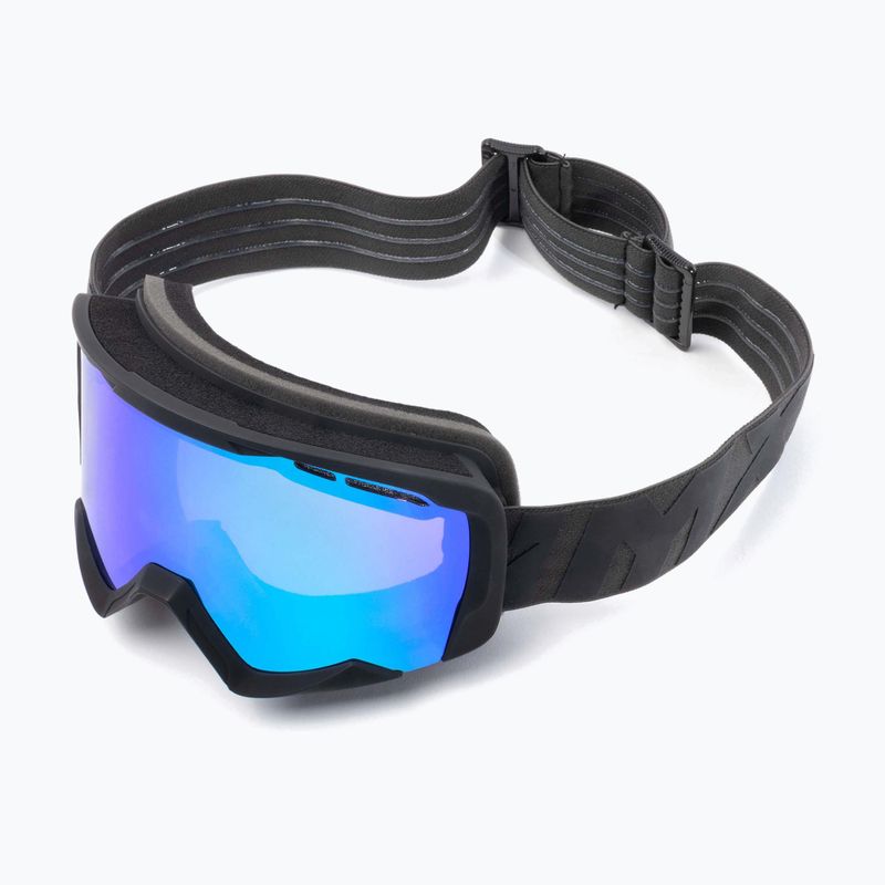 Maschera da sci IMX Snow black matt/black/green iridium/brown 5