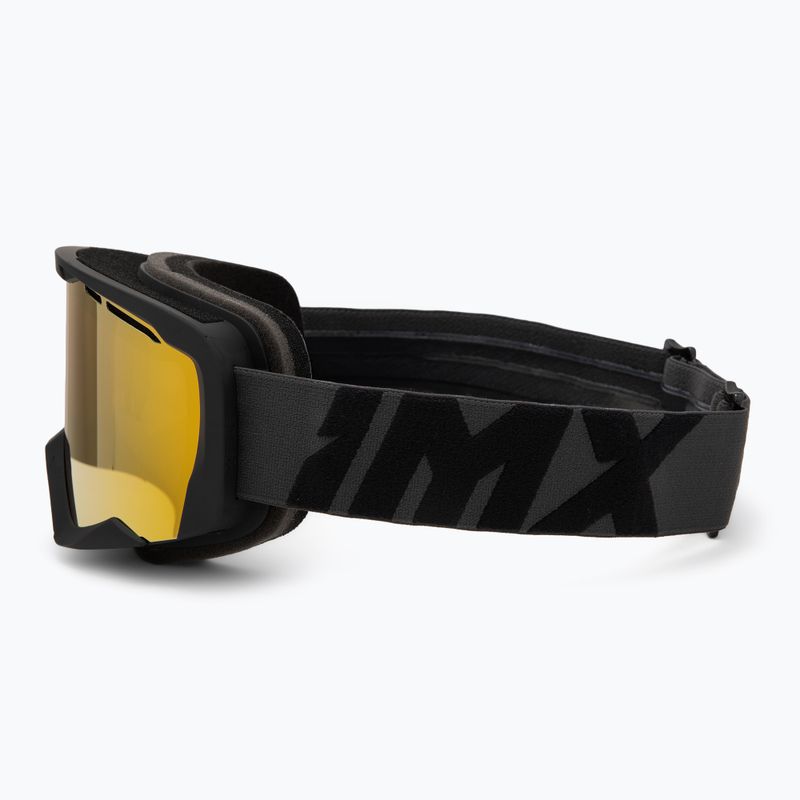Maschera da sci IMX Snow black matt/black/gold iridium/ brown 4