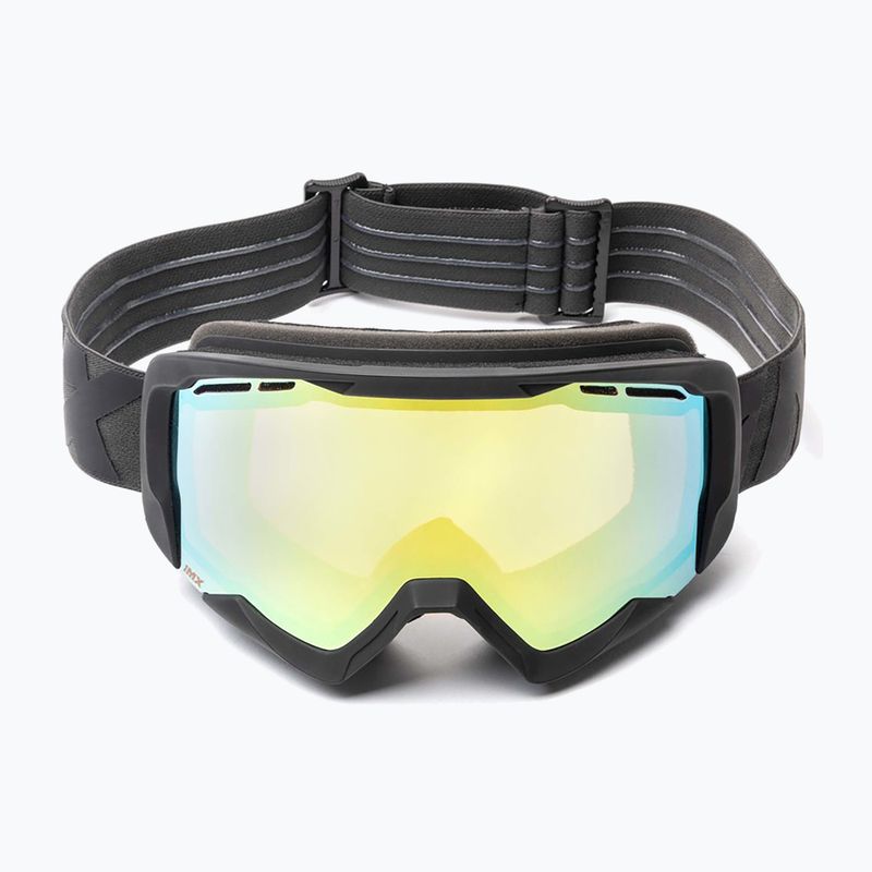 Maschera da sci IMX Snow black matt/black/gold iridium/ brown 5