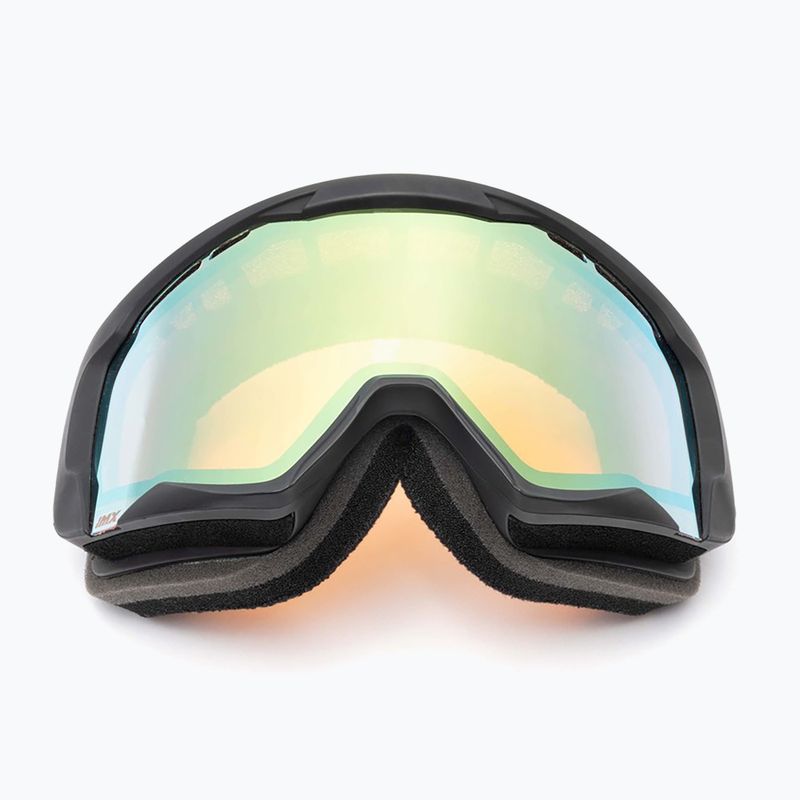 Maschera da sci IMX Snow black matt/black/gold iridium/ brown 6