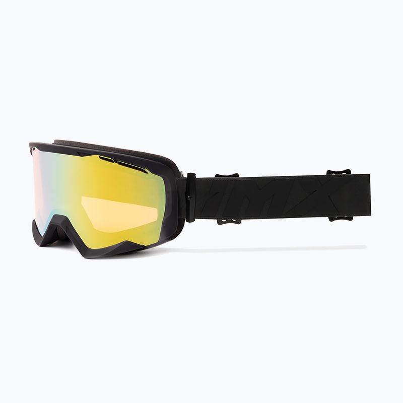 Maschera da sci IMX Snow black matt/black/gold iridium/ brown 7