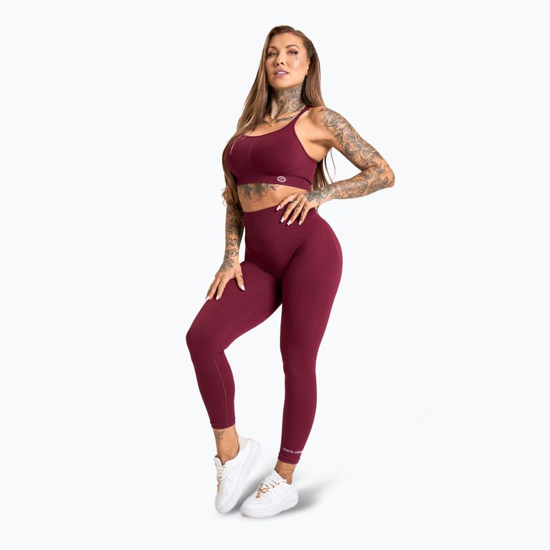 Reggiseno da allenamento Gym Glamour Push Up 2.0 merlot 2