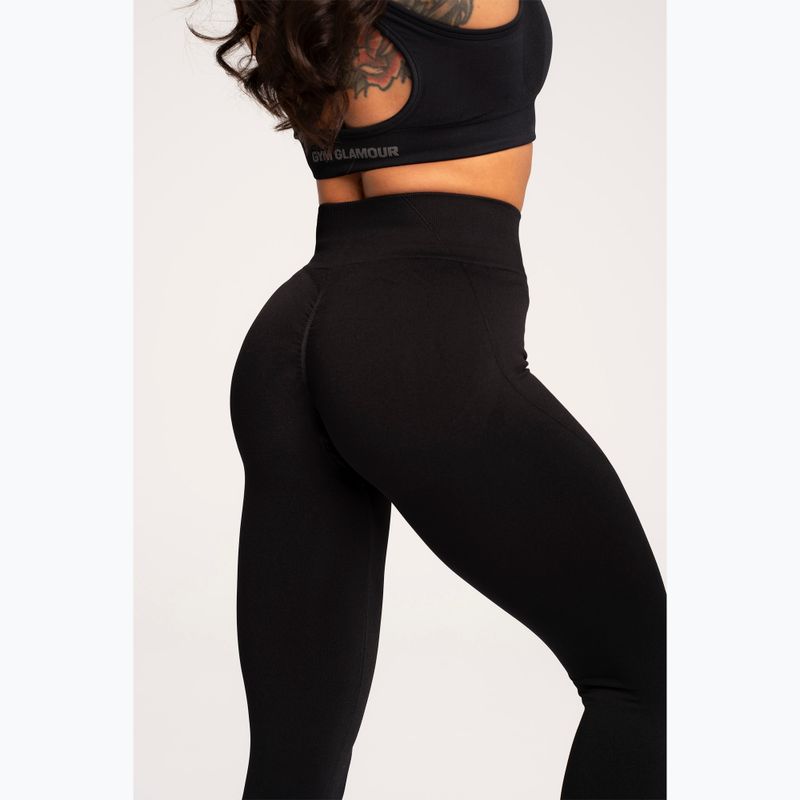 Leggings donna Gym Glamour Basic Scrunch nero 6