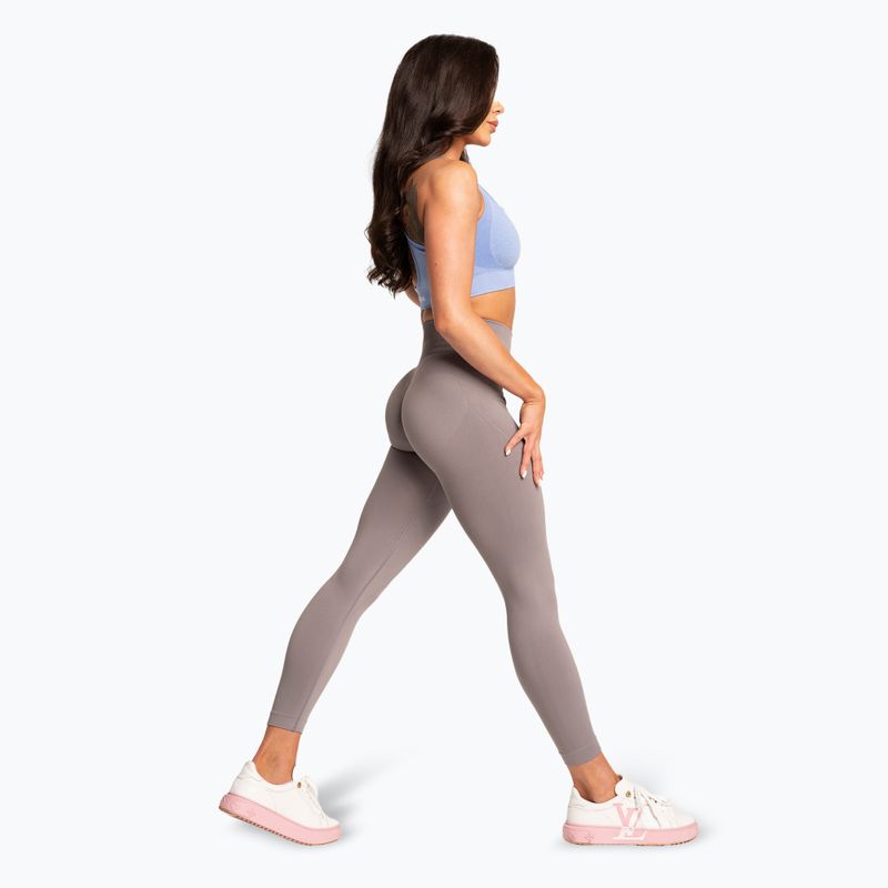 Leggings donna Gym Glamour Basic Scrunch grigio 3