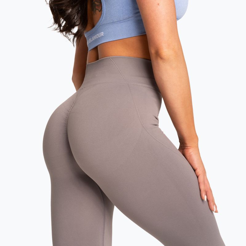 Leggings donna Gym Glamour Basic Scrunch grigio 6