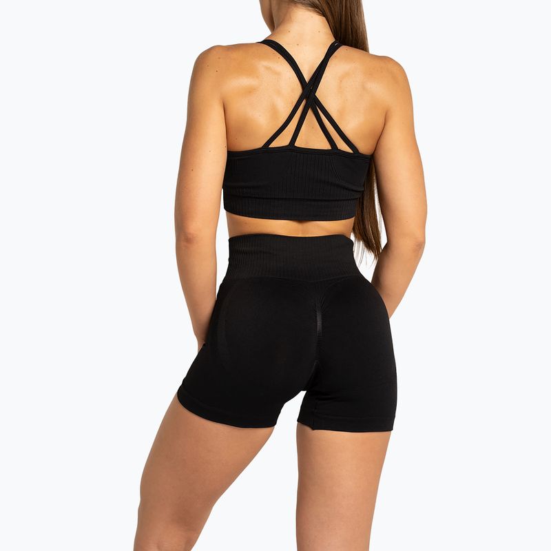 Pantaloncini da allenamento da donna Gym Glamour Push Up 2.0 nero 2