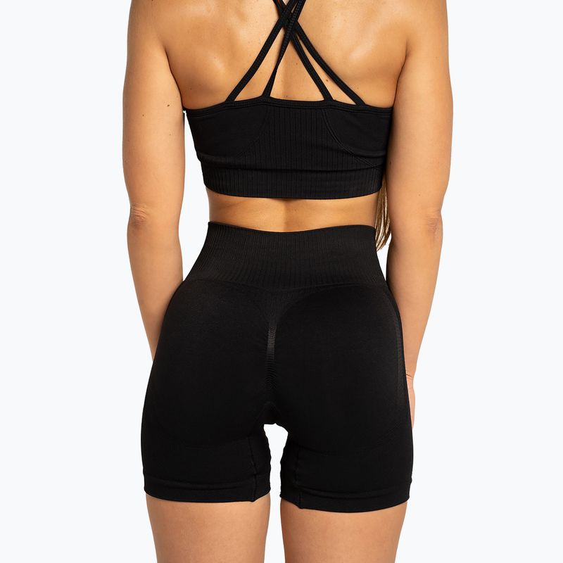 Pantaloncini da allenamento da donna Gym Glamour Push Up 2.0 nero 4