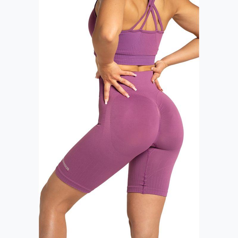 Pantaloncini da allenamento biker da donna Gym Glamour Push Up 2.0 merry berry 3