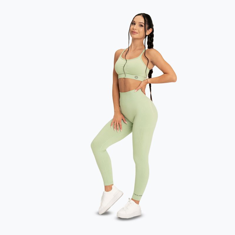 Leggings donna Gym Glamour Push Up 2.0 pistacchio 2