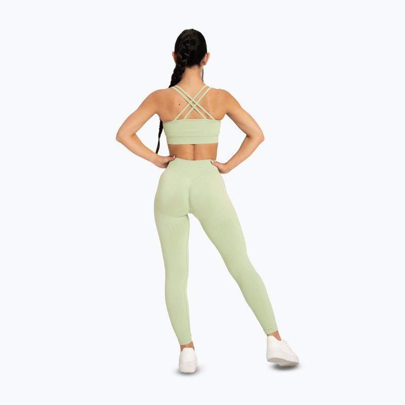 Leggings donna Gym Glamour Push Up 2.0 pistacchio 3