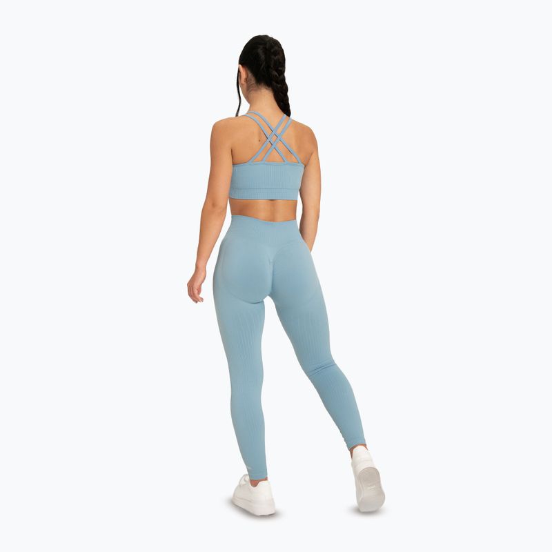 Leggings donna Gym Glamour Push Up 2.0 laguna blu 3