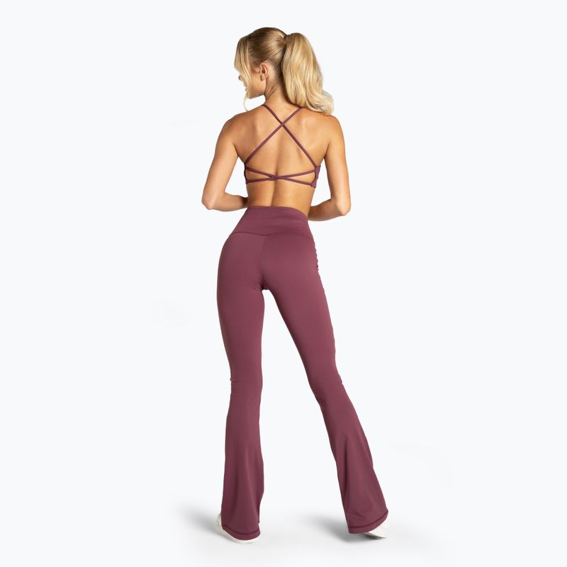 Leggings donna Gym Glamour Push Up 2.0 bordeaux 3