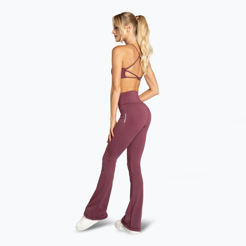 Leggings donna Gym Glamour Push Up 2.0 bordeaux 5