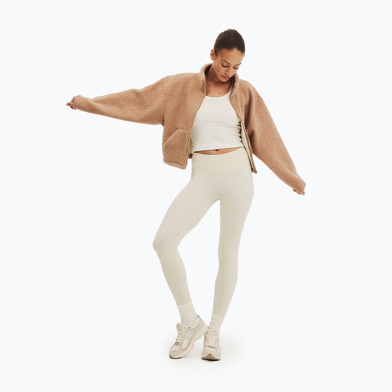 Top in pile da donna JOYINME Explore beige carmello 2