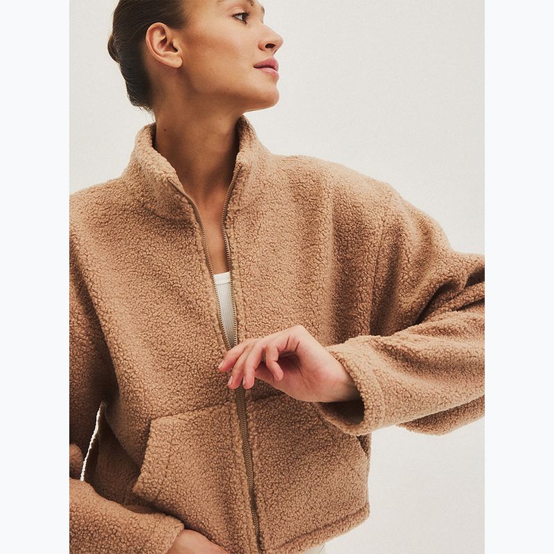 Top in pile da donna JOYINME Explore beige carmello 6