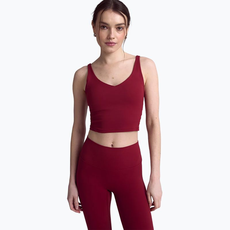 Top da yoga da donna JOYINME Grace red wine