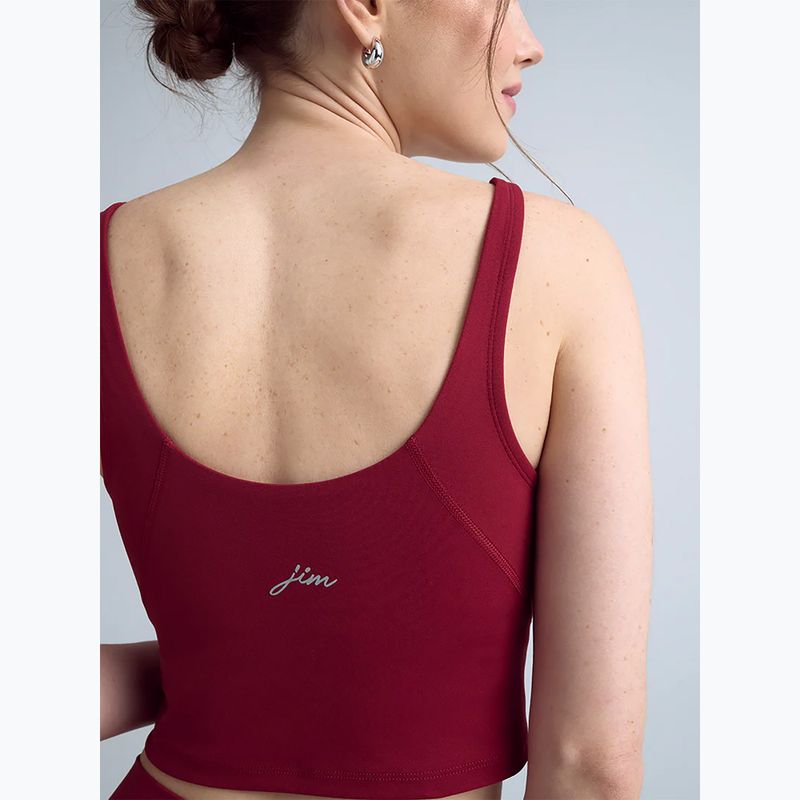 Top da yoga da donna JOYINME Grace red wine 3