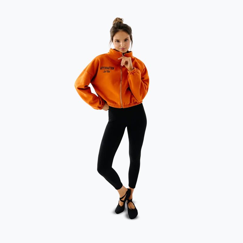 Pile donna JoyInMe Zip Flow Sweatshirt pumpkin spice 2