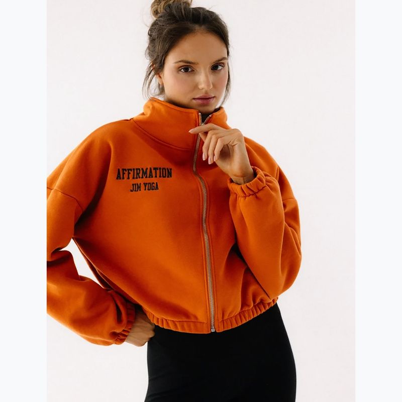 Pile donna JoyInMe Zip Flow Sweatshirt pumpkin spice 4