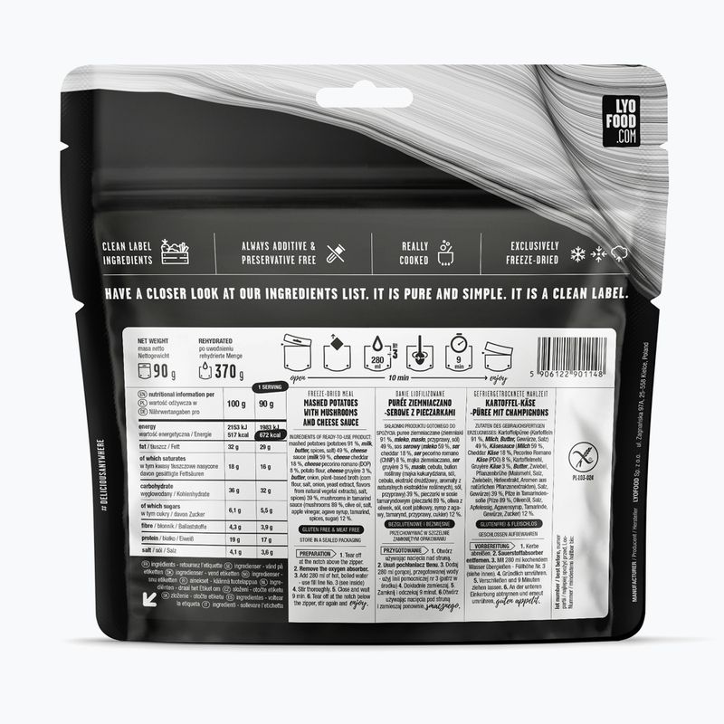 Alimenti liofilizzati LYOFOOD Mash & Cheese 370 g 2