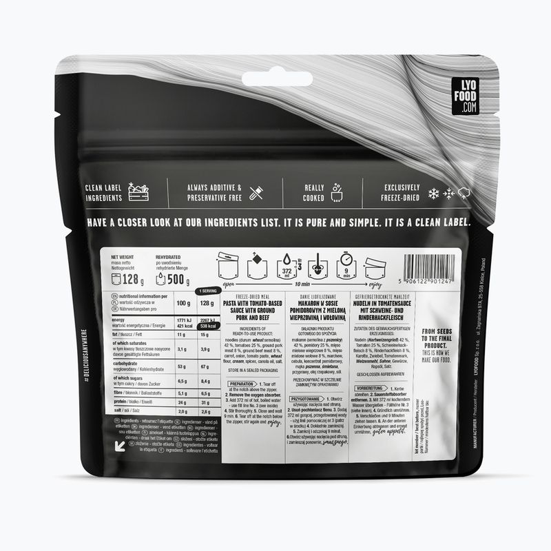 Alimenti liofilizzati LYOFOOD Penne alla bolognese 370 g 2