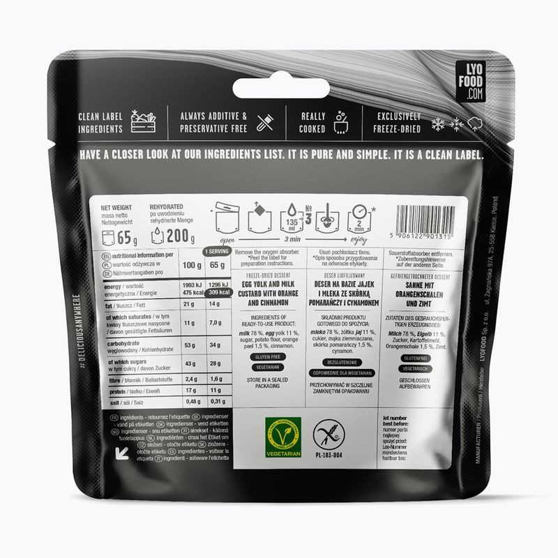 Alimenti liofilizzati LYOFOOD Crema catalana 200 g 2